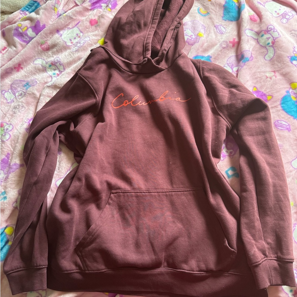 Columbia Brown Sweater Cozy Knit Design